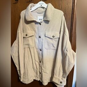 Aerie corduroy cream jacket.